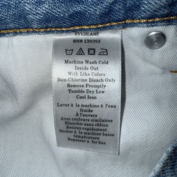Everlane The Baggy OG Jean Womens 30x30 Light Wash High Rise Wide Leg EUC - Picture 13 of 14